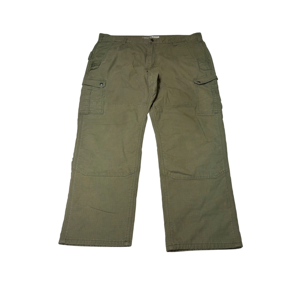 Carhartt Relaxed Straight Ripstop Lined Cargo PantS Olive Green Mens 42x30